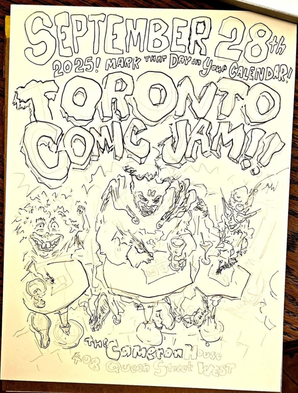 NEXT WEEK: Toronto Comic Jam: Sunday September 28&nbsp;!